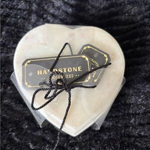 Four new heart  shaped marble coasters